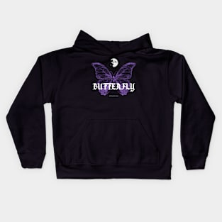 Butterfly | Metamorphosis | Aesthetic | Purple Kids Hoodie